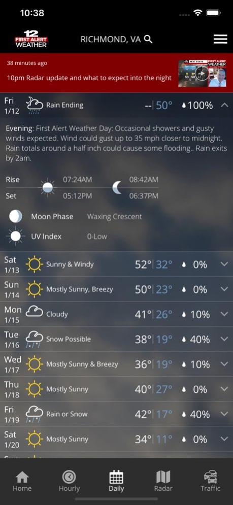 WWBT First Alert Weather 6.2.604 Screenshot