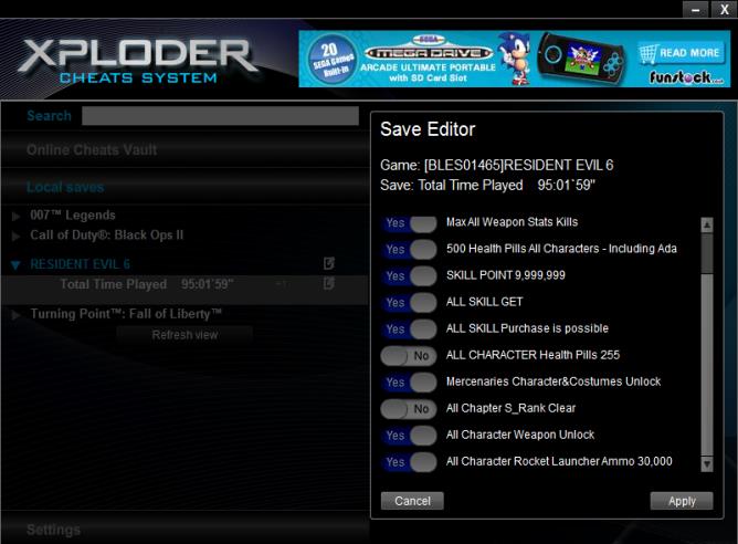 xploder ps3 ultimate cheats system