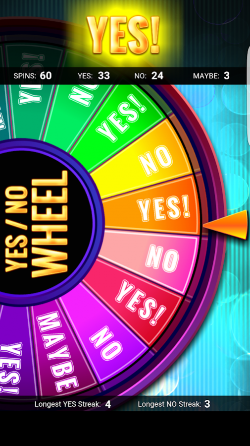 Yes No Wheel - Apps on Google Play