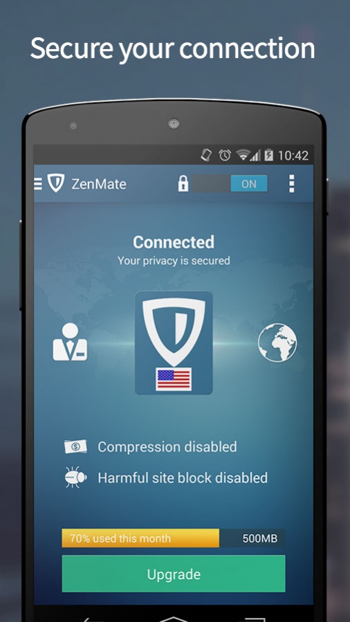 Работающий бесплатный vpn андроид. ZENMATE. ZENMATE 5. Бесплатный VPN для андроид. ZENMATE VPN для Android.