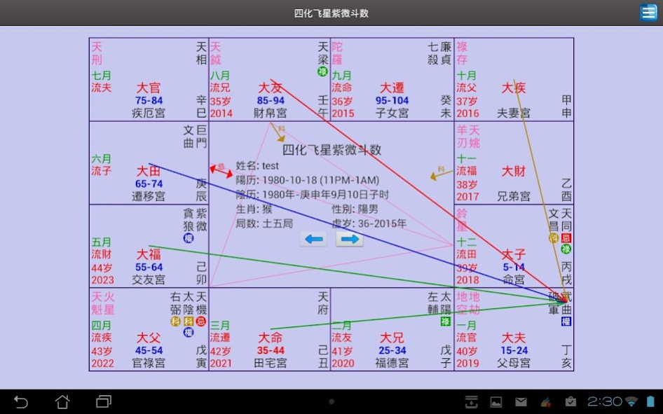四化飞星紫微斗数- Zi Wei Dou Shu 1.21 Free Download