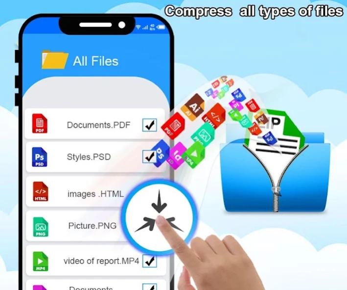 Zip Unzip-File Extractor 1.9 Screenshot