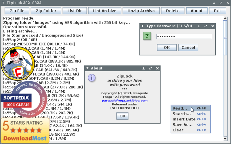 ZipLock 20210328G Screenshot