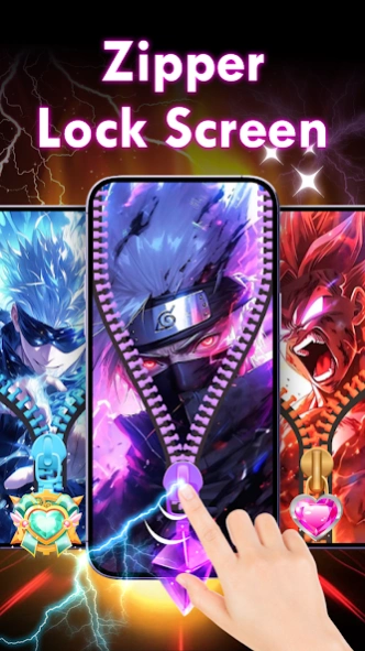 Zipper Lockscreen Wallpaper 4K Screenshot