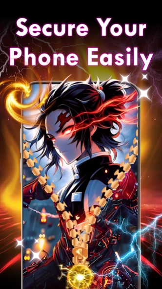 Zipper Lockscreen Wallpaper 4K Screenshot