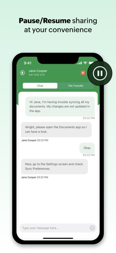 Customer App - Zoho Assist 1.13 Screenshot