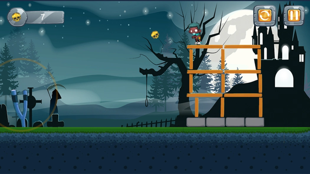 Zombie Slingshot Shooter 7.0 Screenshot